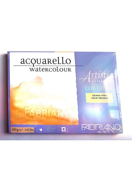 Artistico Extra White Sulu Boya Bloğu Cold Press 20 Sayfa 300 gr 26 x 36 cm