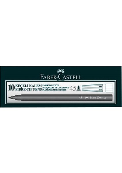 Faber Castell Keçeli Kalem 45 Siyah