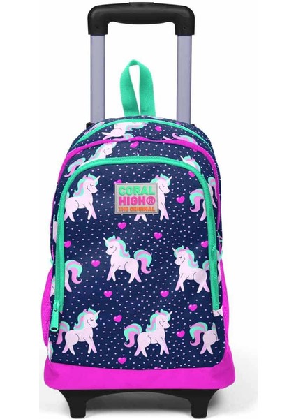 Yaygan Coral High Çekçekli Işıklı Okul Çantası 23366