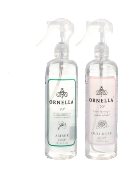 70 C Amber & Oud Rose Ortam Tazeleyici Oda Parfümleri (2X400ML)