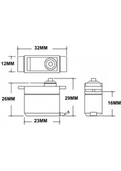 SG90 9g Servo Motor Mini Mikro Arduino Raspberry Pıc Rc Uçak Helikopter Uyum