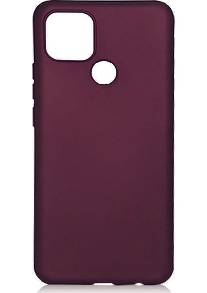 - Oppo A15S - Kılıf Mat Soft Premier Silikon Kapak - Mürdüm - T16767
