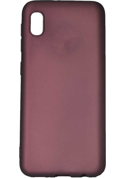 - Samsung Galaxy A01 Core - Kılıf Mat Soft Premier Silikon Kapak - Mürdüm - T16765