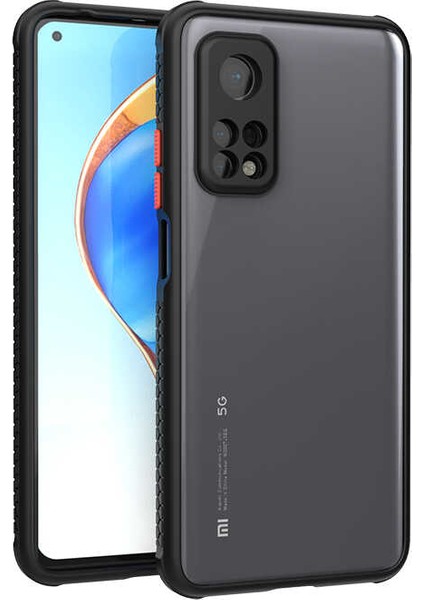 - Xiaomi Mi 10T Pro 5G - Kılıf ​​Arkası Şeffaf Sert Kaff Kapak - Siyah - T16912