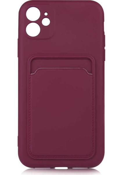 - iPhone 12 - Kılıf ​​kamera Korumalı Kart Bölmeli Ofix Kapak