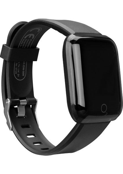 Ever Watch EW-508 Android/ıos Kalp Atışı Sensörlü Akıllı Saat-Siyah