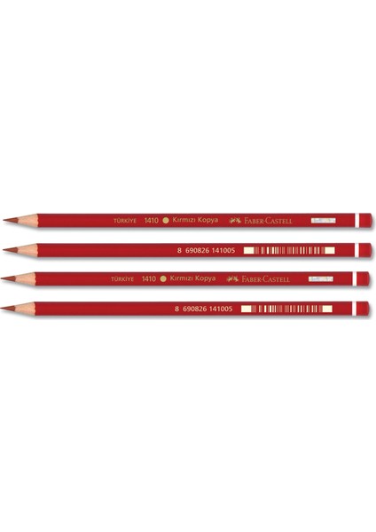 Kırmızı Kopya Kalemi - 4'lü Set