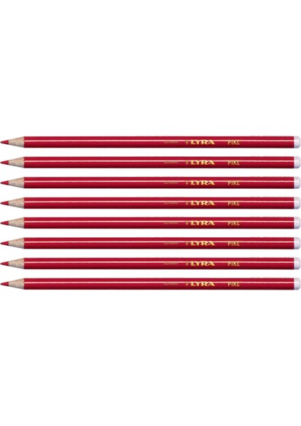 Kırmızı Kopya Kalemi - Pike - 8'li Set
