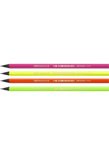 Kurşun Kalem - Evolution Fluo - 4'lü Set