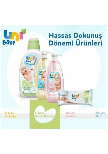 Uni Baby Hassas Dokunuş 3'lü 156 Yaprak Islak Mendil