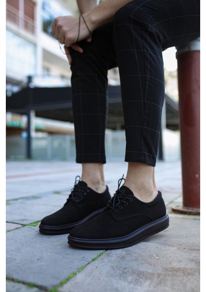 Klasik Erkek Ayakkabı 001 Siyah Süet (Siyah Taban) indirimleri