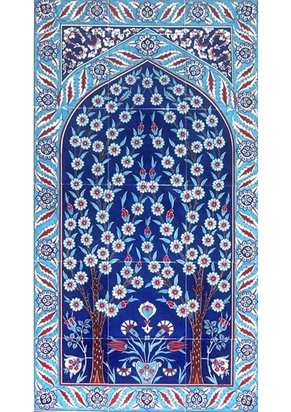 El Dekoru Iznik Çini Pano 60 x 110 cm