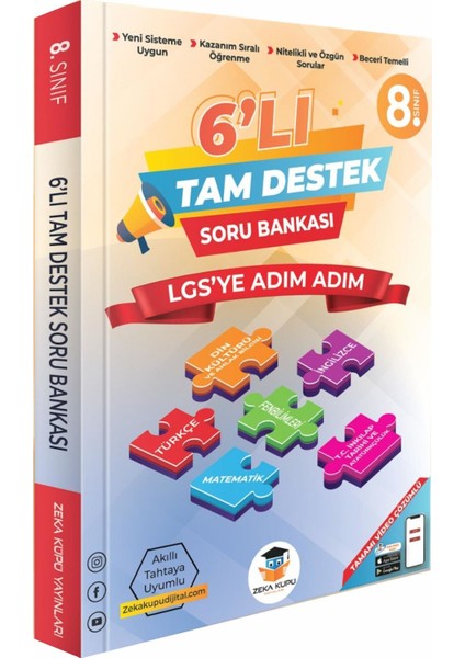 8.sınıf 6' Lı Tam Destek Soru Bankası