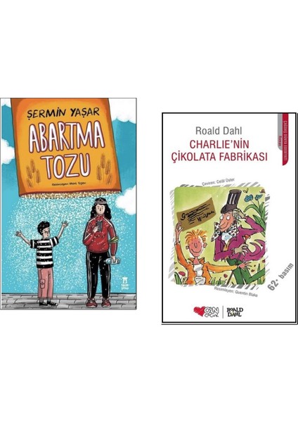 Abartma Tozu ve Charlie'nin Çikolata Fabrikası 2 Çocuk Roman Seti