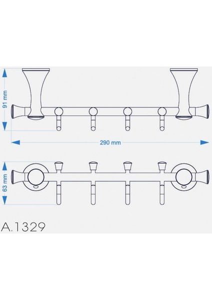 A.1329E Art Deluxe Antik Sarı Set Askılık fiyatları