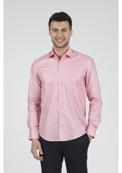 Slim Fit Uzun Kollu Erkek Gömlek 525-DB13