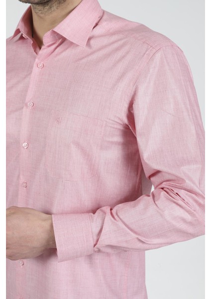 Slim Fit Uzun Kollu Erkek Gömlek 525-DB13