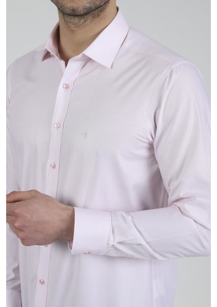 Slim Fit Uzun Kollu Erkek Gömlek 525-DB13