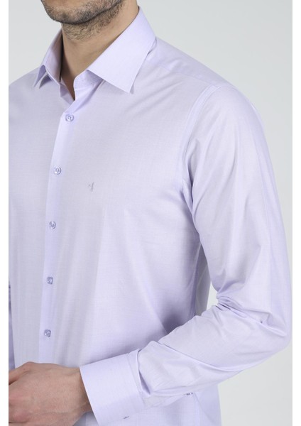 Slim Fit Uzun Kollu Erkek Gömlek 525-DB13