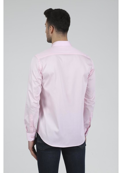 Slim Fit Uzun Kollu Erkek Gömlek 585-DB39