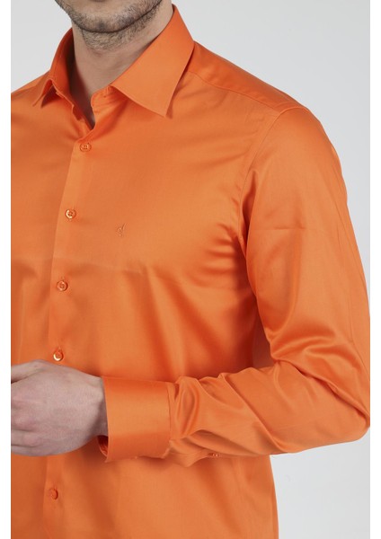 Slim Fit Uzun Kollu Erkek Gömlek 585-DB39