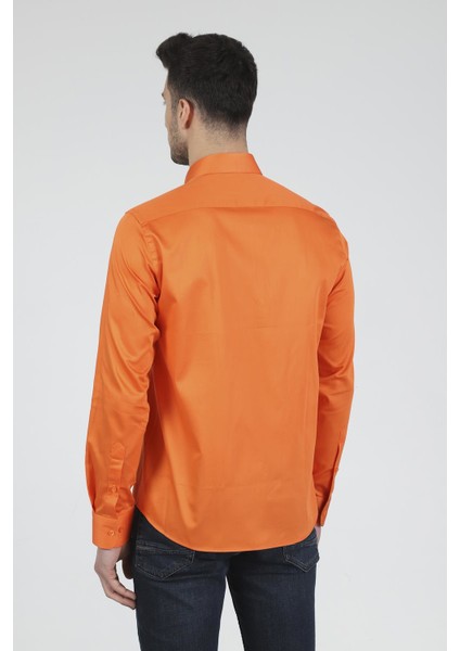 Slim Fit Uzun Kollu Erkek Gömlek 585-DB39