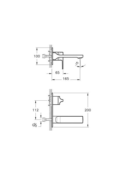 Artema Suit L Ankastre Lavabo Bataryası Krom A42486