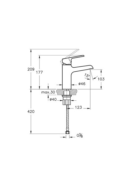 Artema Axe S Lavabo Bataryası Large A42580