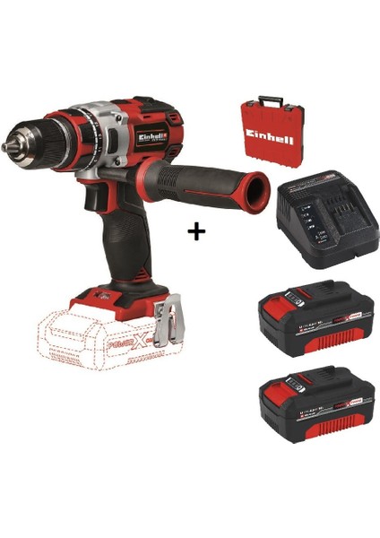 Te-Cd 18 Li Kömürsüz Vidalama Matkap + 2*4.0 Ah Starter Kit +Çanta