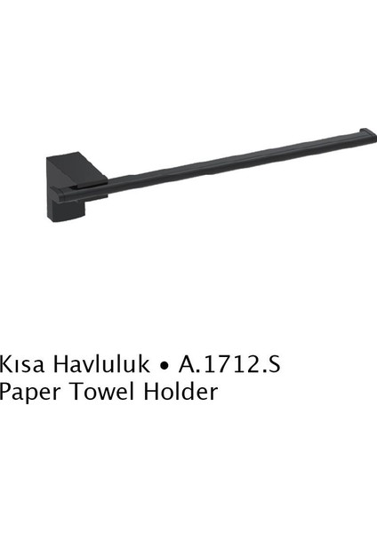 A.1712S F1 Mat Siyah Kısa Havluluk