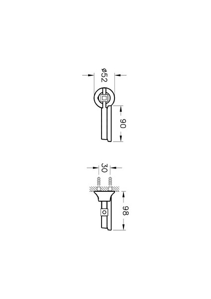 Juno Classic A44418 Katı Sabunluk, Krom