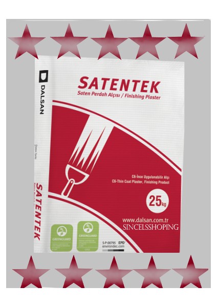 Saten Alçı 2 kg Santatek Perdah