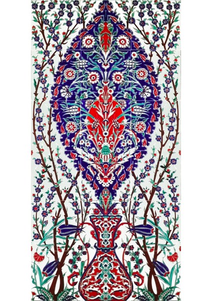 - 60*120 Cm. El Dekoru Kütahya Çini Pano
