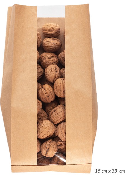 Pencereli Şamua 40 G Kraft Kese Kağıdı 15 x 33 cm 10 kg 1440 Adet modelleri