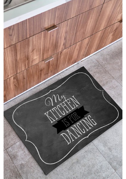 My Kitchen Iç ve Dış Mekan Dekoratif Çok Amaçlı Kapı Önü Paspası