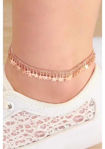 Gümüş Rose Yıldız Halhal