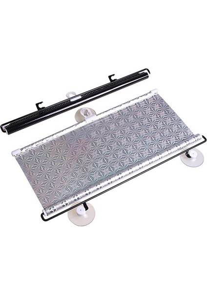 Araç Içi Araba Güneşliği Oto Ön Cam Güneşlik Branda Katlanabilir Koruyucu Güneşlik 68 X125 cm AL-33977