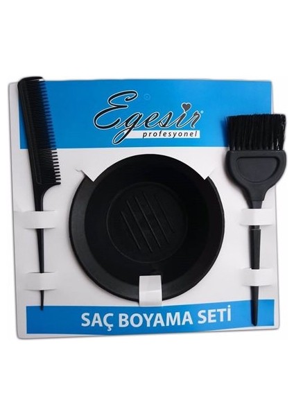 Ege Sir Saç Boyama Seti Boya Kabı Saç Boya Fırçası Krepe Tara fiyatları