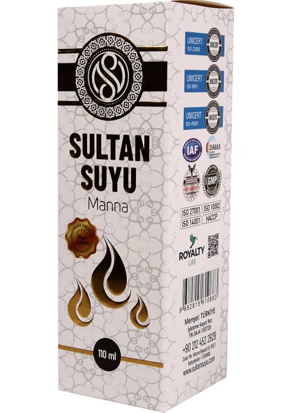 Sultan Suyu - Manna - Altın Suyu 110 ml