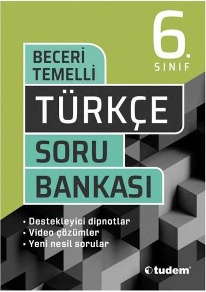 Tudem Yayınları 6. Sınıf Türkçe Beceri Temelli Soru Bankası + Klavuz Deneme Seti