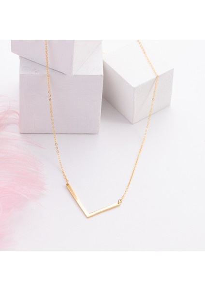 Gold Kaplama L Harf Kolye