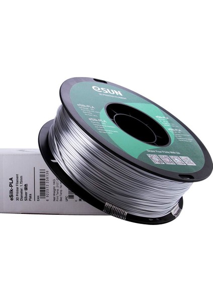 Esun Esilk 1.75MM Parlak Yüzeyli Gümüş Filament - Silver