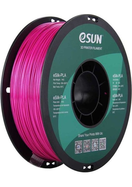 Esilk 1.75MM Parlak Yüzeyli Menekşe Moru Filament - Violet