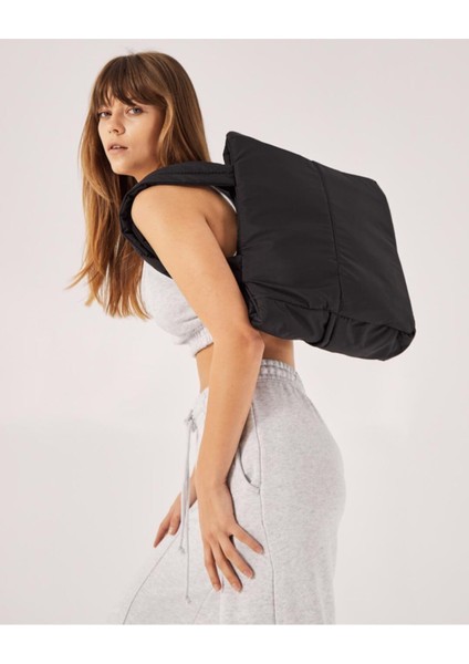 Kadın Kabartmalı Puf Kumaş Shopper Çanta fiyatları