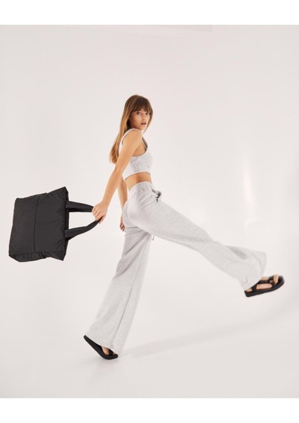 Kadın Kabartmalı Puf Kumaş Shopper Çanta fırsatları