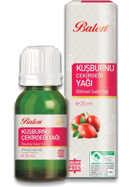 Organik Kuşburnu Çekirdeği Yağı 20 ml x 2'li