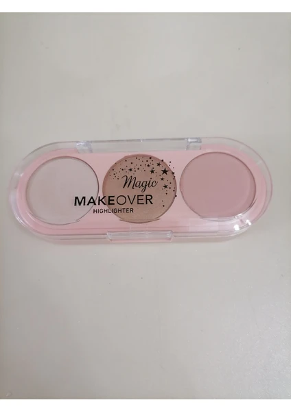 Makeover Magic Highlighter Palet 3'lü 02 Numara