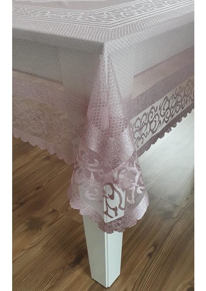 Osmanlı Desen Masa Örtüsü Pudra
