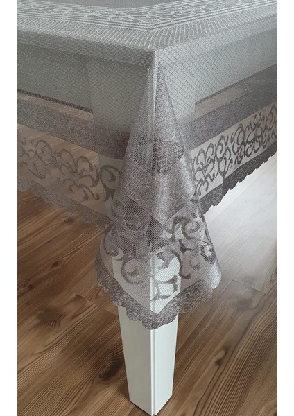 Osmanlı Desen Masa Örtüsü Gri