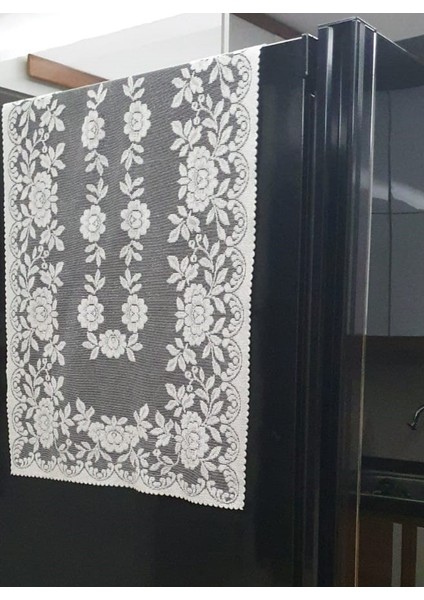 Örme Pano Desen Buzdolabı Örtüsü 55X160 cm